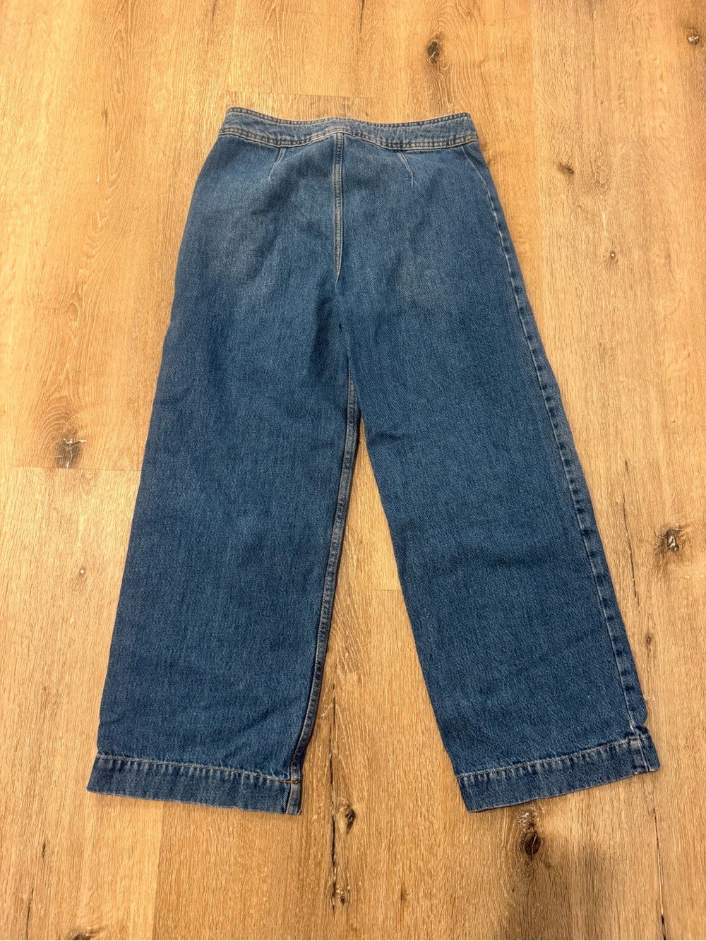 Sezane High Waisted Cropped Wide Leg Jeans - Picture 3 of 9